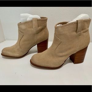 NEW Splendid Lakota Suede Booties in Nut, size 8.5